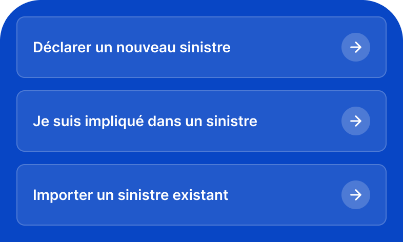 Modale ajouter un sinistre — maquette