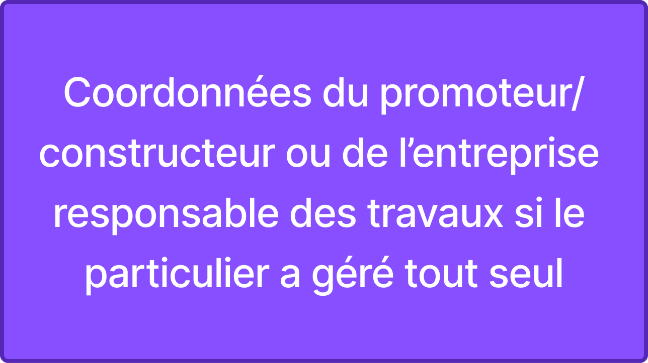 Pill « Coordonnées promoteur/constructeur »